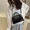 Street Style Pu Small Shoulder Bag With Car Stitching For Daily Use