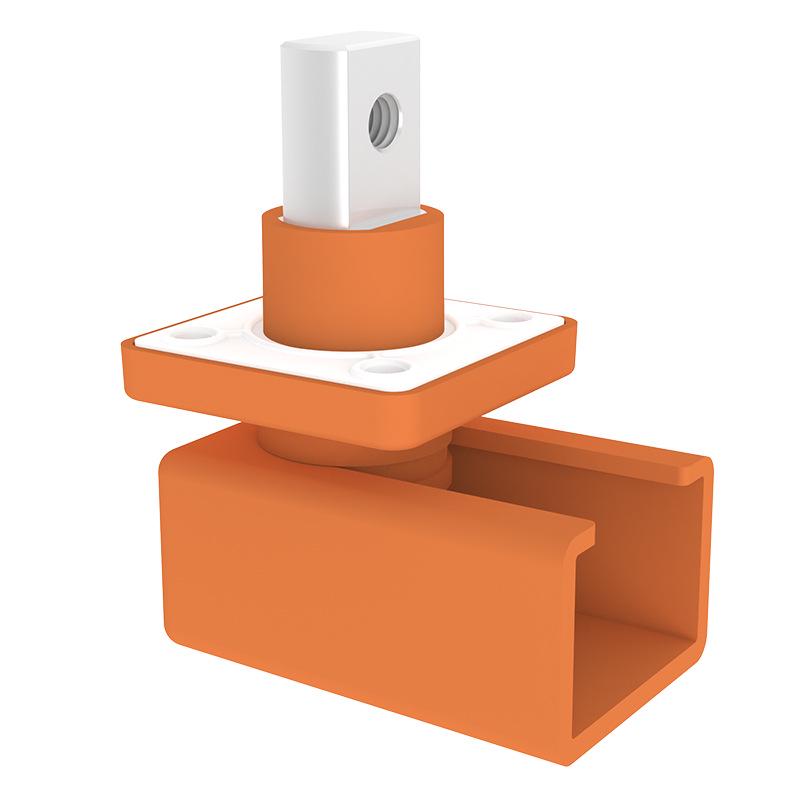 High Current 150-250A Square Terminal Block with Protective Cover and Bolt Connector