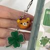 1Pcs Handmade Cute Bear Pendant Beaded Phone Charm Y2K Kawaii Keychain Accessories For Phone Earphones