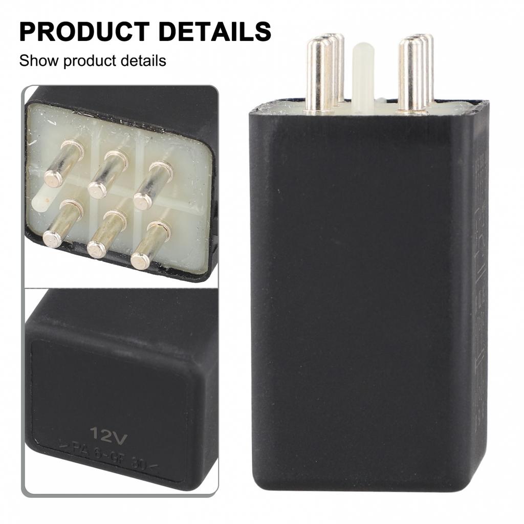 12V Fuel Pump Relay Black High-quality Interior Parts
