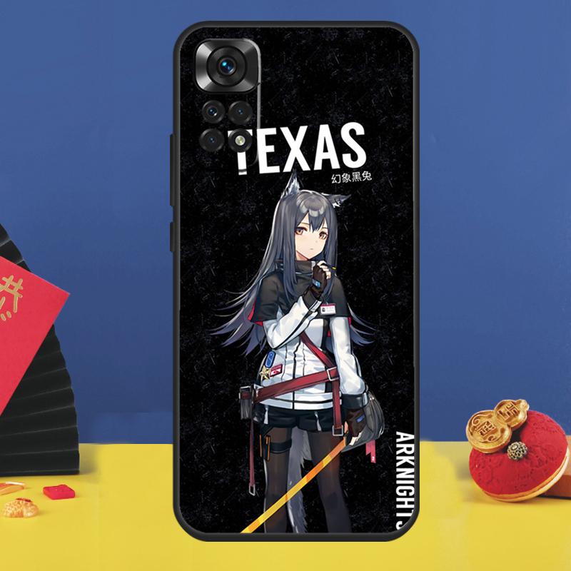 Texas Arknights Phone Case For Xiaomi Redmi Note 11 Pro Note 10 Pro 12 8 9 Pro 9S 10S 11S 12C 9C 10C Funda