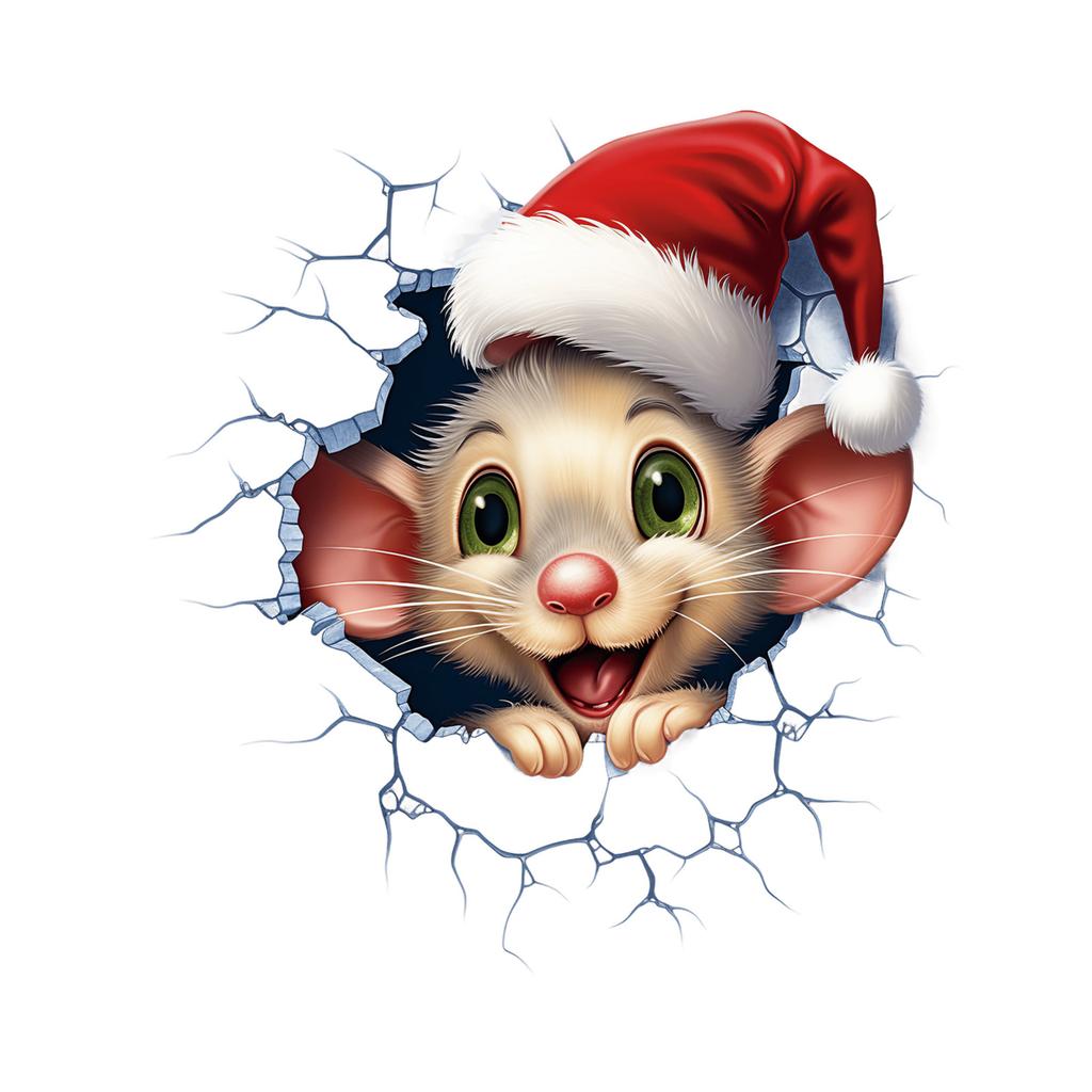 Creative Christmas Wall Breaking For Bedroom, Living Room, And Entryway Home Decoration Wall Stickers