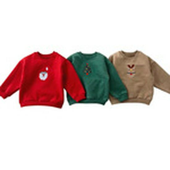 Korean Style Kids' Fleece Sweatshirt - Boys' and Girls' Outerwear