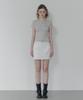 Teuwi Jedden Rivet Cut Cotton Mini Skirt (Belt Set)