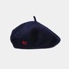 Vintage Wool Beret For Women With Heart Embroidery And Sun Protection For Fall Winter Fashion