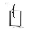 Minimalist Metal Character Ornaments, Abstract Art, Three Person Cast Iron Figures, Reflective Sculpture Models, Home Decoration