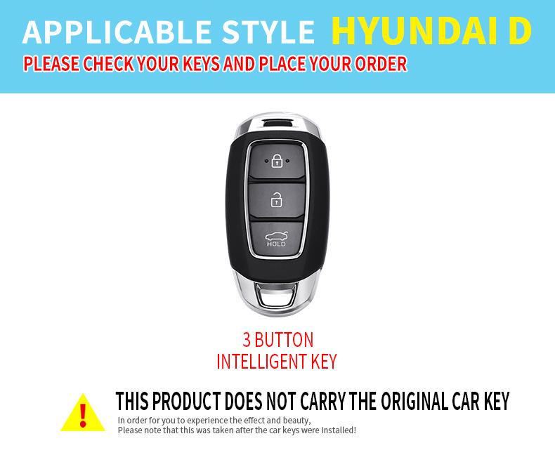 Compatible Key Case for Beijing Hyundai: Mistra, Elantra, ix35, Festa, ix25, Verna, Sonata, Santa Fe.