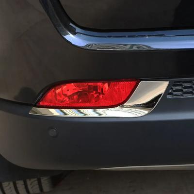 For Jeep Compass 2017 2018 2019 2020 Rear Fog Light Cover Tail Fog Lamp 2Pcs Decoration Sticker Trim Car Styling Accessories