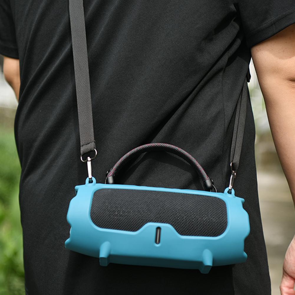 Silikonowe etui z paskiem na ramię Przenośne podróżne miękkie etui Silikonowe etui ochronne Skorupa dla głośnika przenośnego JBL Charge 6