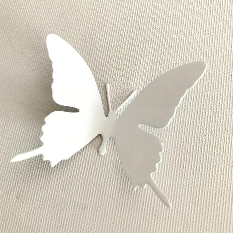 Adesivo da Parete in Metallo Farfalla Realistica 3D in Acciaio Inossidabile - Artigianato Decorazione Casa Colorato