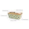Butter Box Ceramic Thickened Storage Box with Lid Retro Household Kitchen Sealed and Fresh-keeping Cheese Storage Box