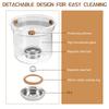 Enchanti Tea Pot, Water Separation Witchcraft Teapot, Glass Teapot with Infuser and Strainer, Enchantipot Magic Tea Pot