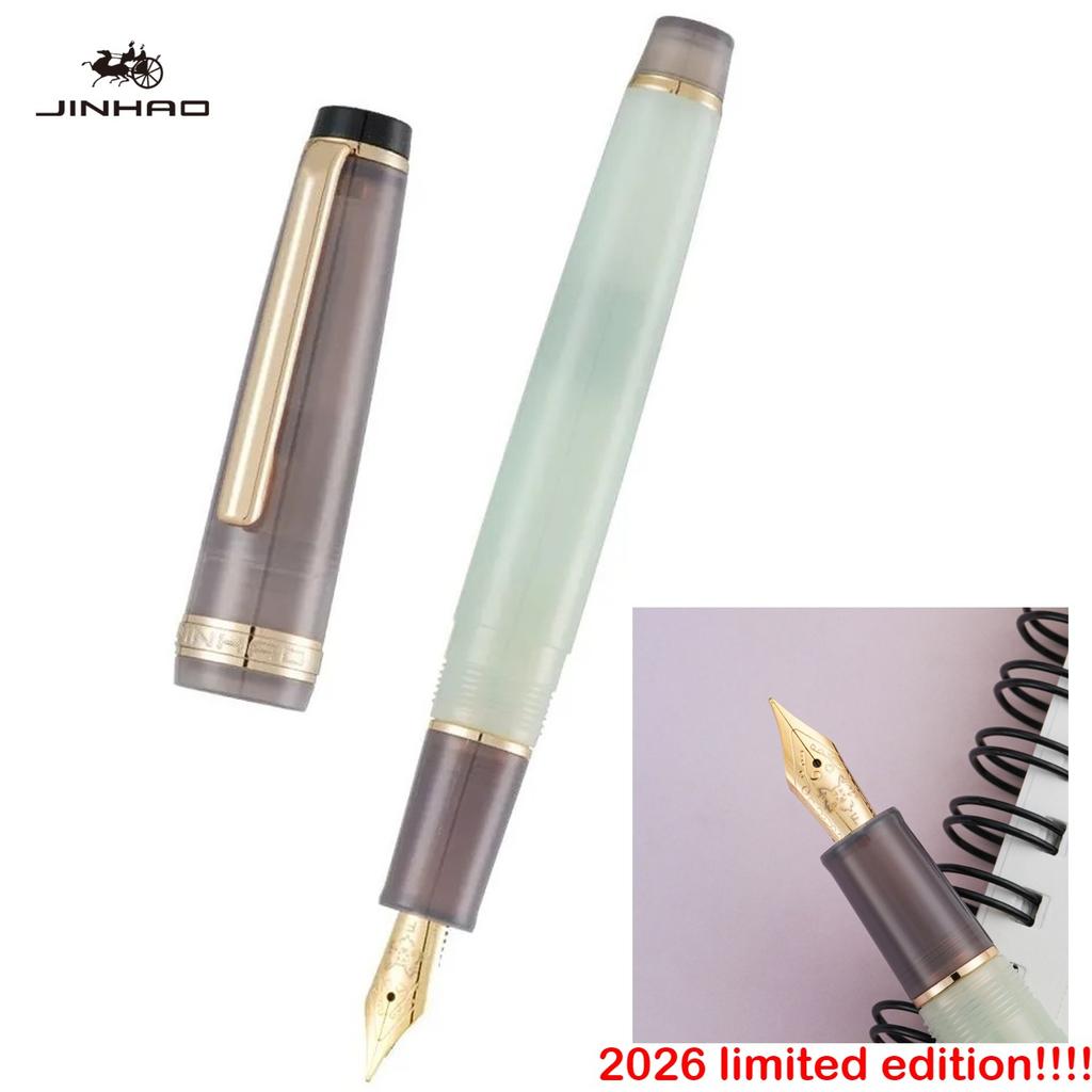 2026 Limited Colors JINHAO 82 Fountain Pen Rose Gold Clip EF/F/M Macaron Color Calligraphy Pen Stationery School Office Supplies