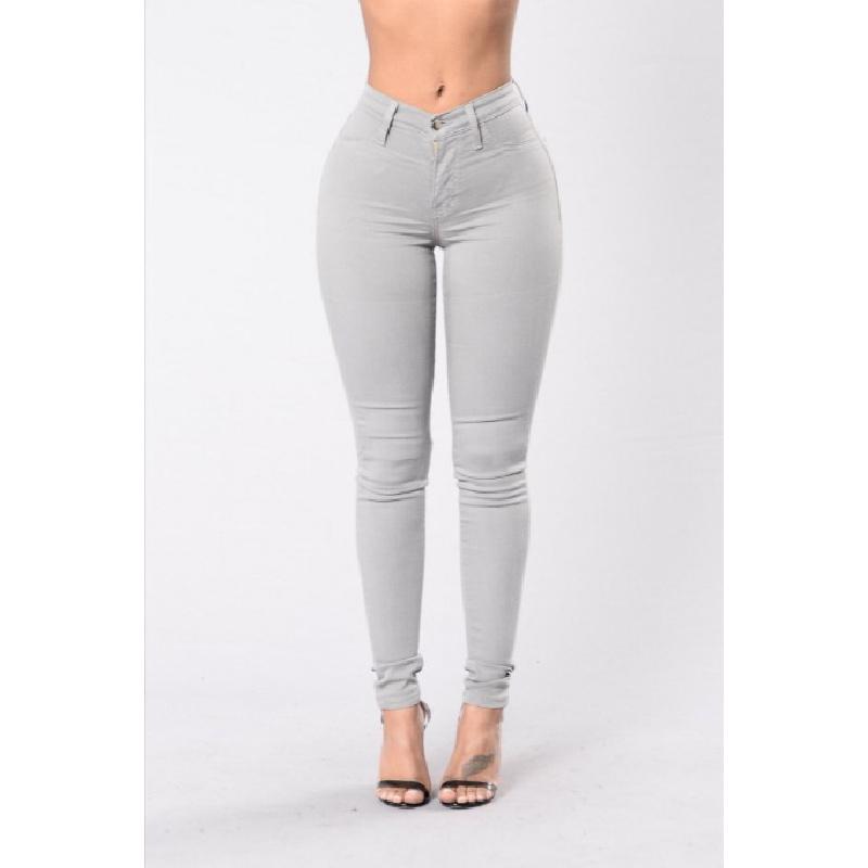 2026 New Fashion Casual Simple Pants for Women Slimming Stretch Denim Pencil Pants