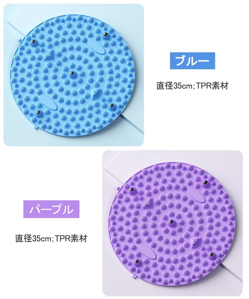 OptiPro Foot Reflexology Portable Foot Massage Mat for Relieving Relaxing Foot and Home Use Mat, Fatigue, Exercise, (Purple, 35cm)