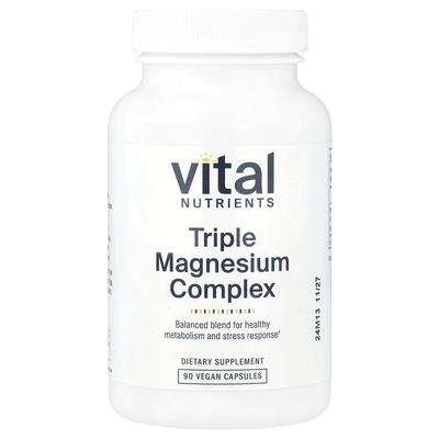 Triple Magnesium Complex, 500Mg, 90 Veggie Caps (250Mg Per Capsule)