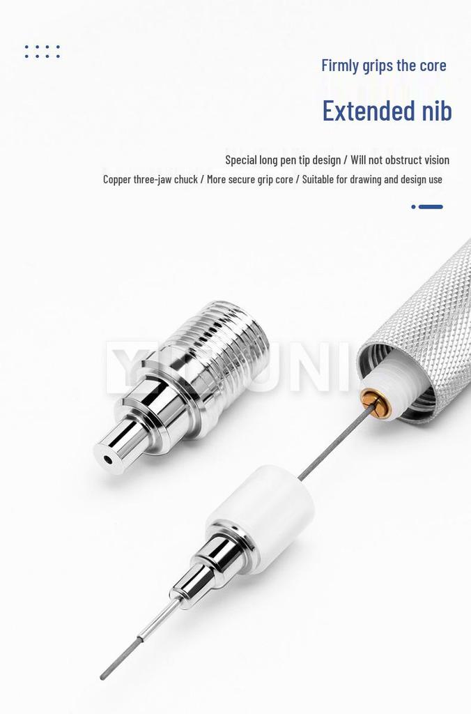 Mitsubishi M5 Drafting Pen - 0.4/0.5mm, Low Center of Gravity, Heavy Feel Metal Pencil