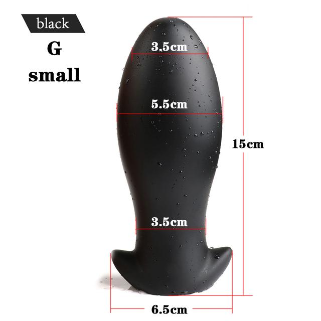 Soft Egg Butt Plug Big Anal Plug Silicone Anal Vaginal Dildo Plug Ball Prostate Anus Expander Erotic Anal Sex Toys For Woman Men