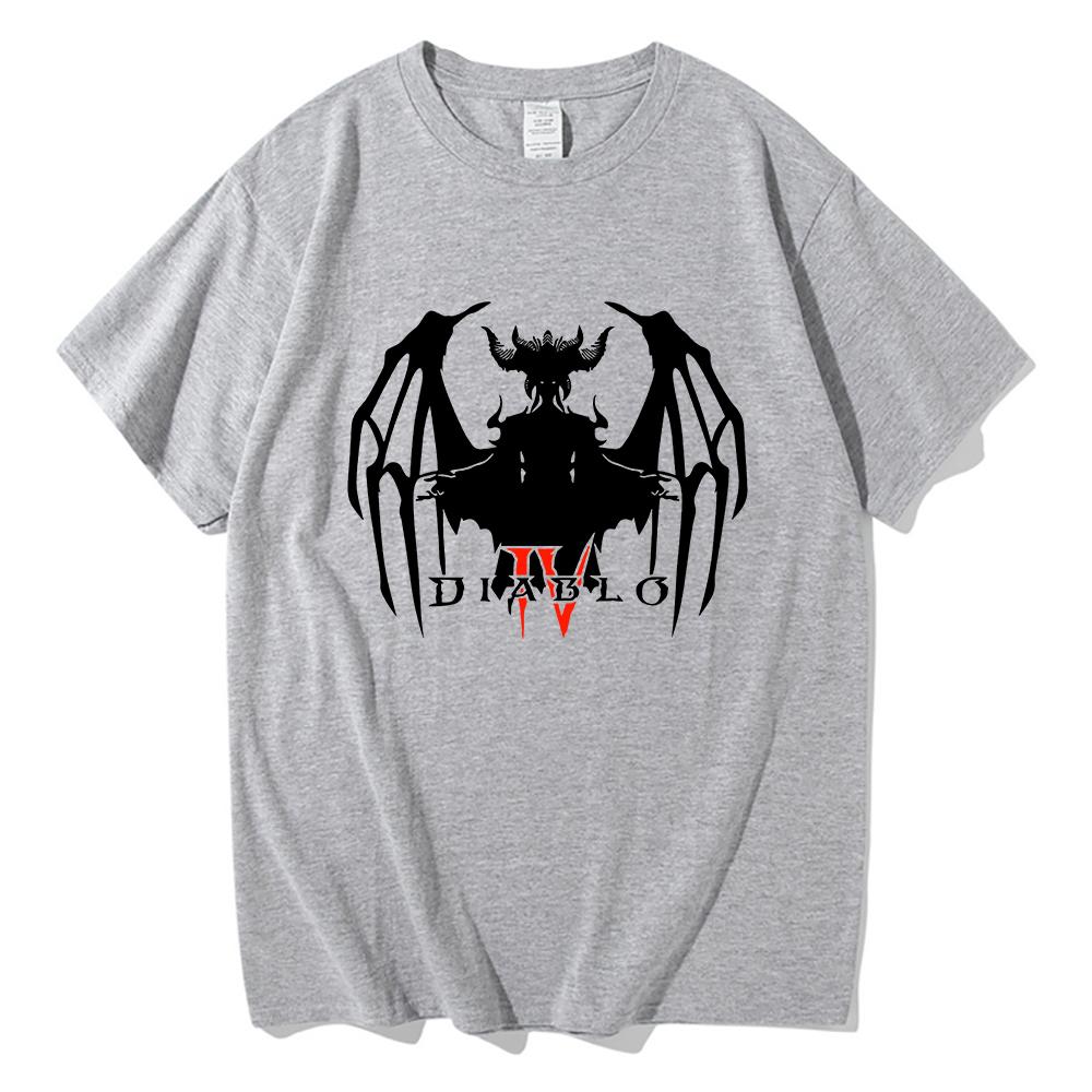 Diablo 4 T Shirt Unisex  Harajuku Aesthetic Graphic Lilith Tshirt Unisex Anime Unisexga Streetwear High Quality Casual Cotton Tee Shirt