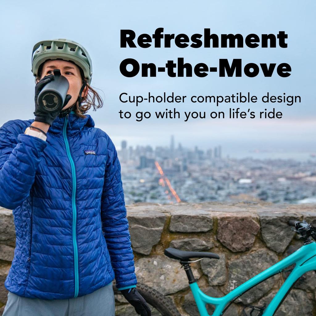 MiiR Flip Traveler 12 Oz Vacuum Flip Stainless Steel Insulated Tumbler for Hot and Cold Beverages - Double-Wall Insulated, Leak-Proof Lid, BPA-Free