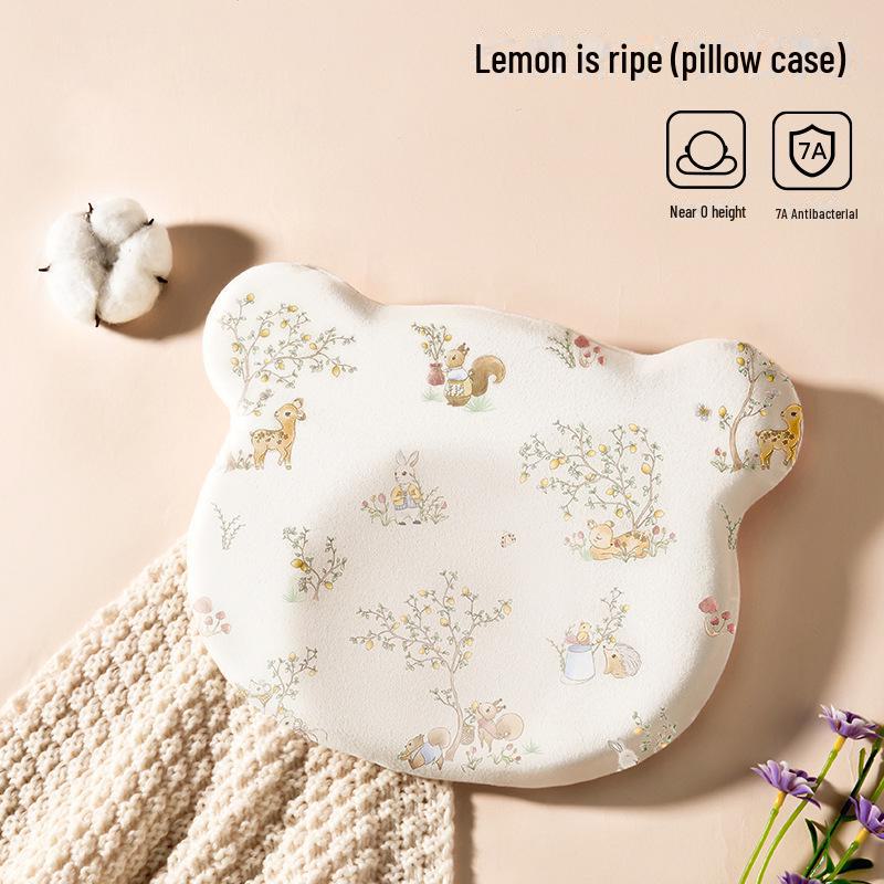 Memory Foam Baby Head Shaping Pillow for Newborns (0-12 Months) - All-Season Use