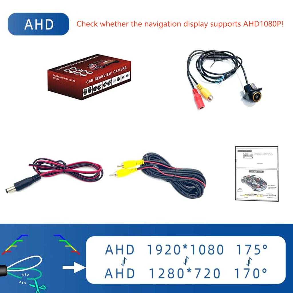 Car Backup Camera Rear View Camera 1080P Clear Interference Resistant 170 Degree Wide Angle Reversing Camera