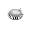 Stainless Steel Plate Silver Shell Snack Bowl Storage Tray Cheese Plate Jewelry Storage Box Kitchen Organizer Silver Trays