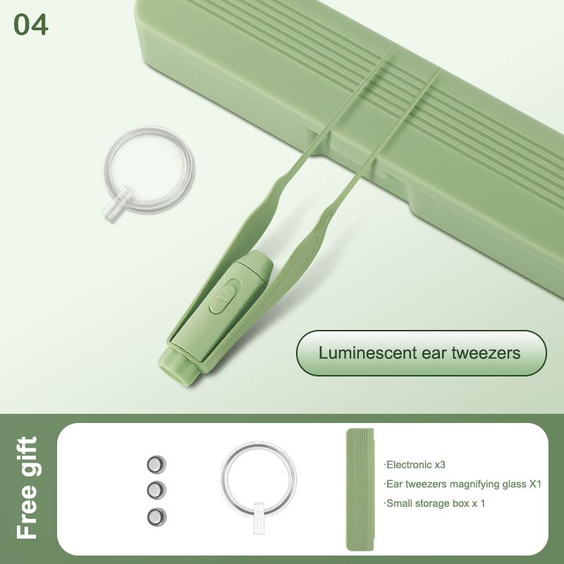 Luminous Ear Scoop Stainless Steel Ear Scoop With Led Light Ear Cleaner Ear Picking Tool Visual Children Ear Wax Remover Care