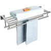 SUS 304 Stainless Steel Towel Rack Practical Double Bars Towel Shelf Household Bathroom Wall Mount Holder