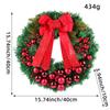 Artificial Christmas Wreath Ball Ornament Hanging Decor for Farmhouse