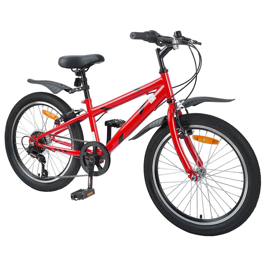 Kids Bike 24 Inch 6 Speed for Ages 8 12 Red