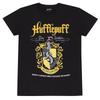 Hufflepuff Crest T-Shirt Harry Potter Movie New Black