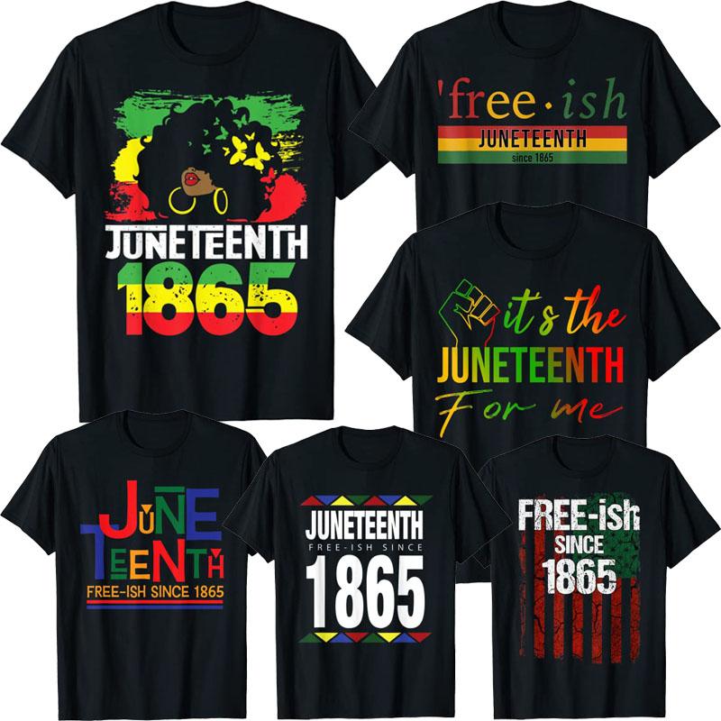 Its The Juneteenth for Me Freeish Since 1865 Independence Day TShirt Black Pride with Pan African Flag Graphic Tee Tops Gift