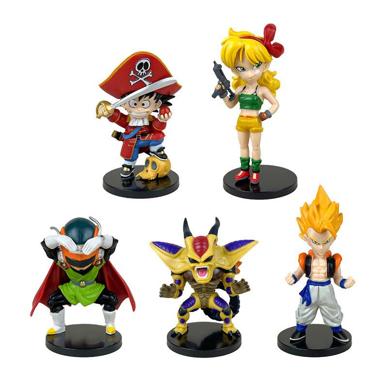 Anime Dragon Ball Pvc Q Version Saiyan Goku Model With Pirate Costume Design