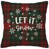 Christmas decoration red and green faro plaid pillowcase home decoration living room sofa cushion cover 50*50 40*40 45*45 60*60
