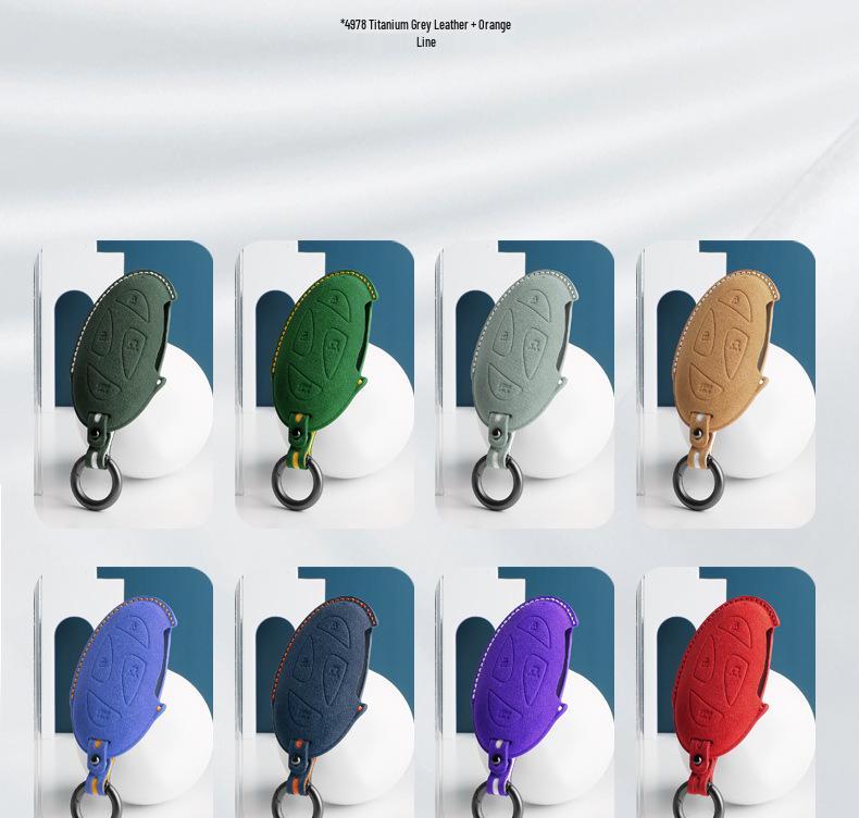 Alcantara Suede 3D Key Cover for Hyundai ix35, Elantra, Mistra, Yuedong