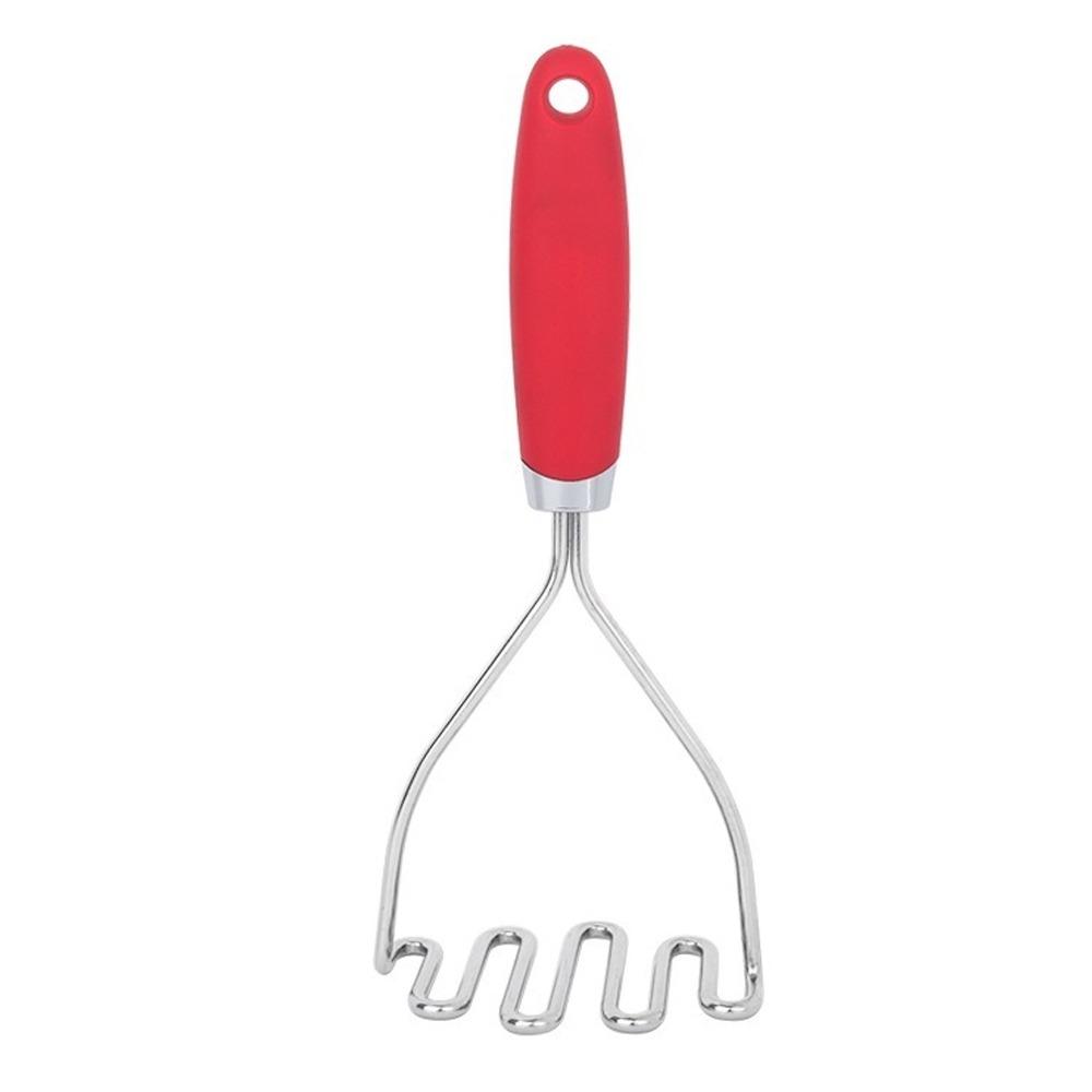 Stainless Steel Manual Potato Masher Wave Fruit Crusher Professional Mud Press Masher  Kitchen