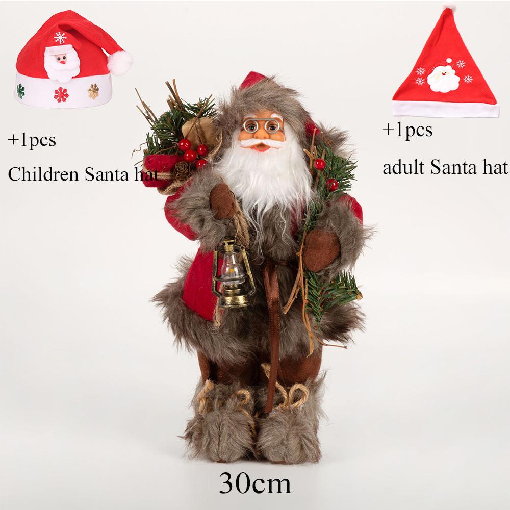 2025 Santa Claus Doll Indoor and Outdoor Christmas Tree Home Mall Window Decorations Ornaments Children's New Year Party Gift