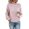 2026 Women's High Neck Loose Pullover Sweater - Autumn/Winter Plus Size European & American Style
