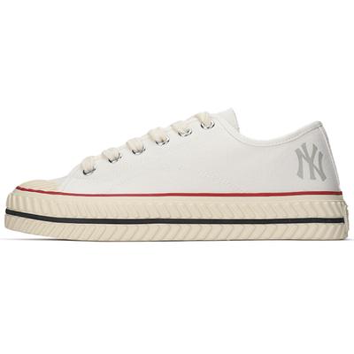Playball Anti-Slip Wear-Resistant Low-Top Canvas Shoes Unisex White Sneakers 3ACVVA11N-50WHS