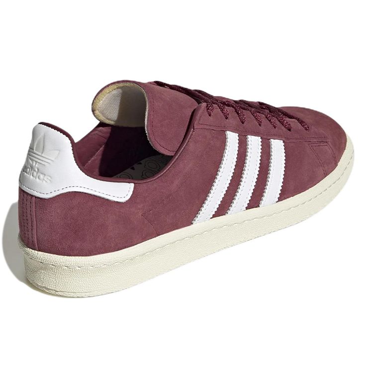 Adidas Campus 80s Burgundy Off White Men Sneakers Red Collegiate-Burgundy Cloud-White FZ6152