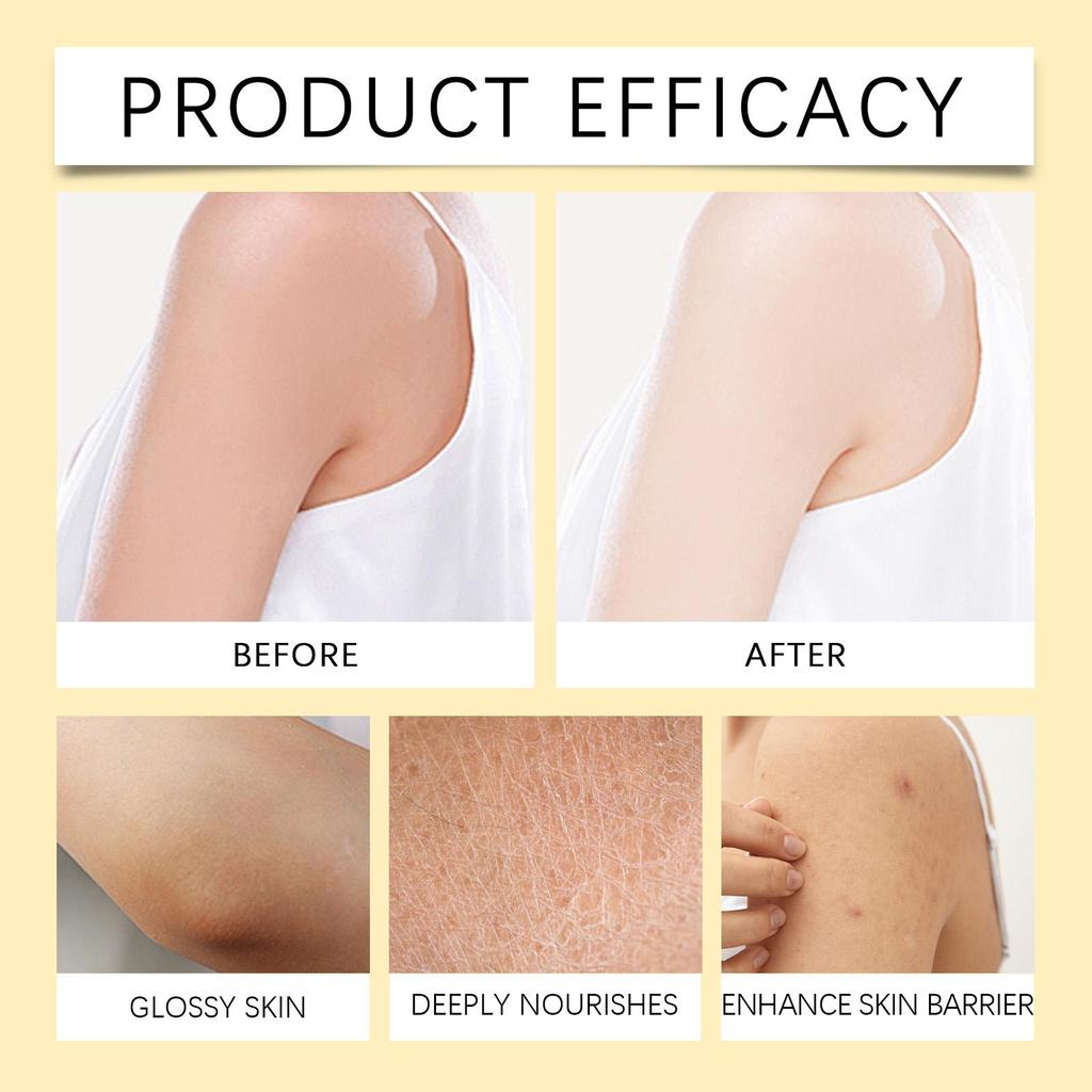 Floral Body Cream Gentle Hydration, Lightweight & Non-Greasy Rose/Vanilla/Sweet Almond Coconut Scent 237ml