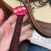 KPOP BTS 2026 World Tour Concert Embroidered Letter Keychain Red Webbing Strap Bag Charm Wristlet Lanyard Fan Support Accessories for ARMY