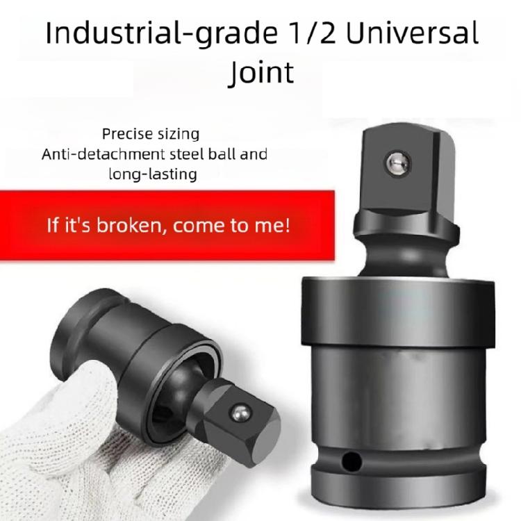 Professional 1/2Inch Drive Universal Joint Adapter Reinforced Steel Construction Square Socket For Power Tool