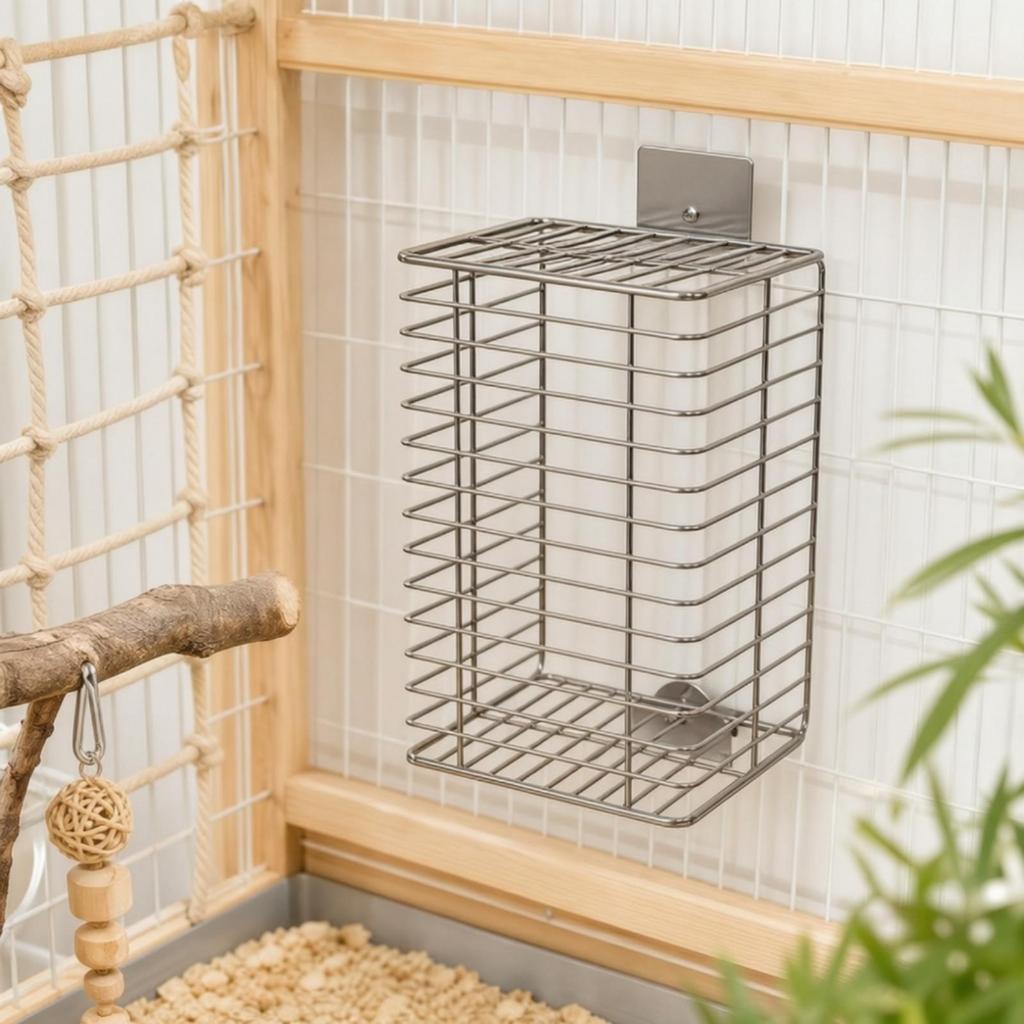 Heater Cage Protector Screw-Mounted Mesh Bird Heating Lamp Compact