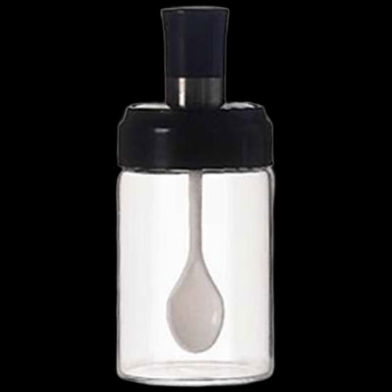 Driane Glass Seasoning Jars with Integrated Utensils