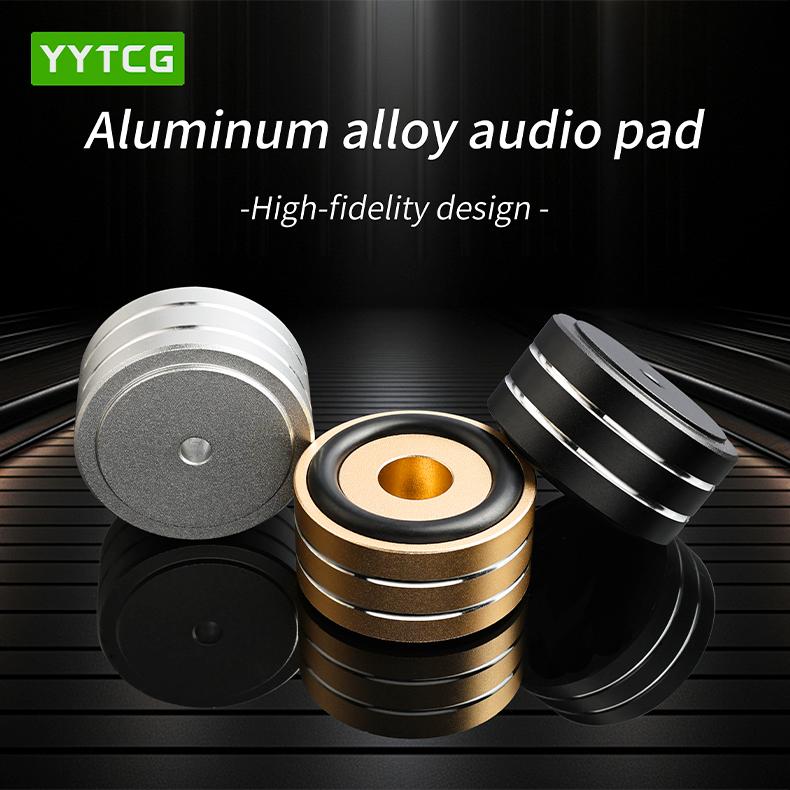 Speakers Spike Pads With Non-Slip Rubber Rings Applicable to Speakers, Subwoofers, Home Theater, Turntable DAC Feet Pad
