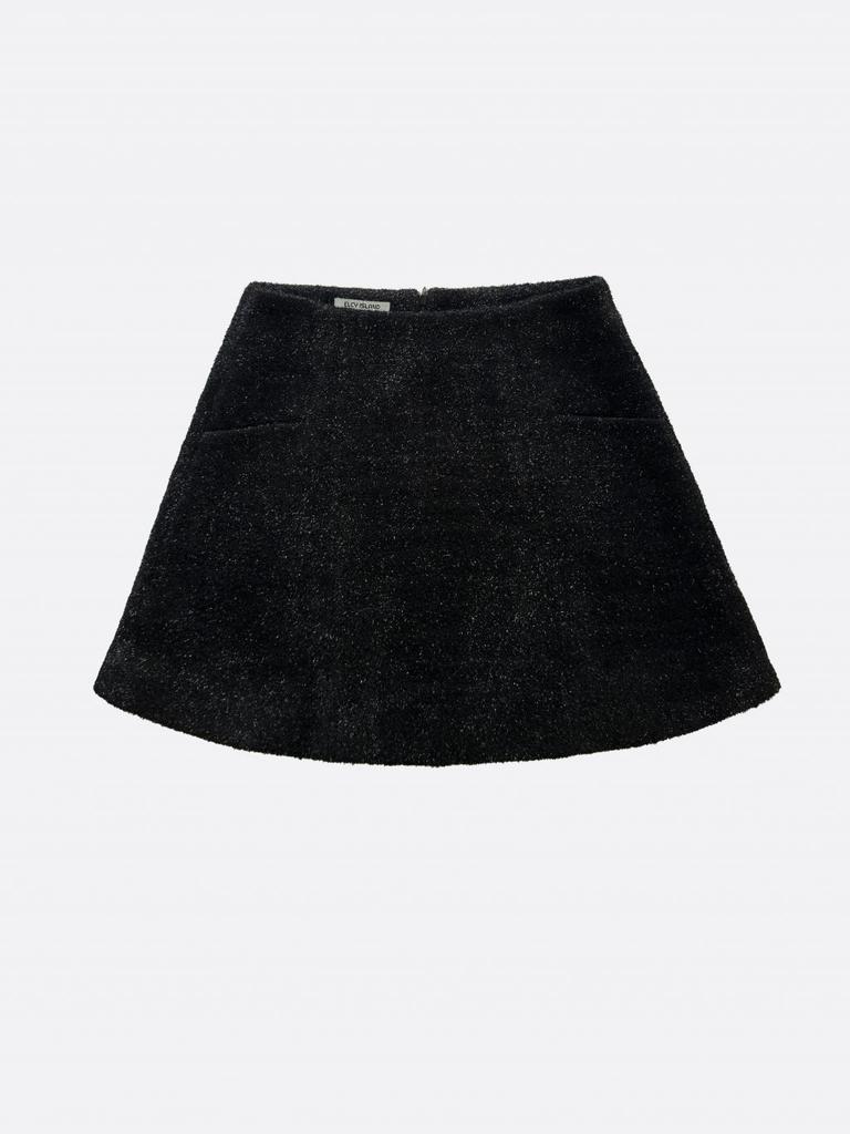 Elsiaillaendeu Crystal A-Line Mini Skirt