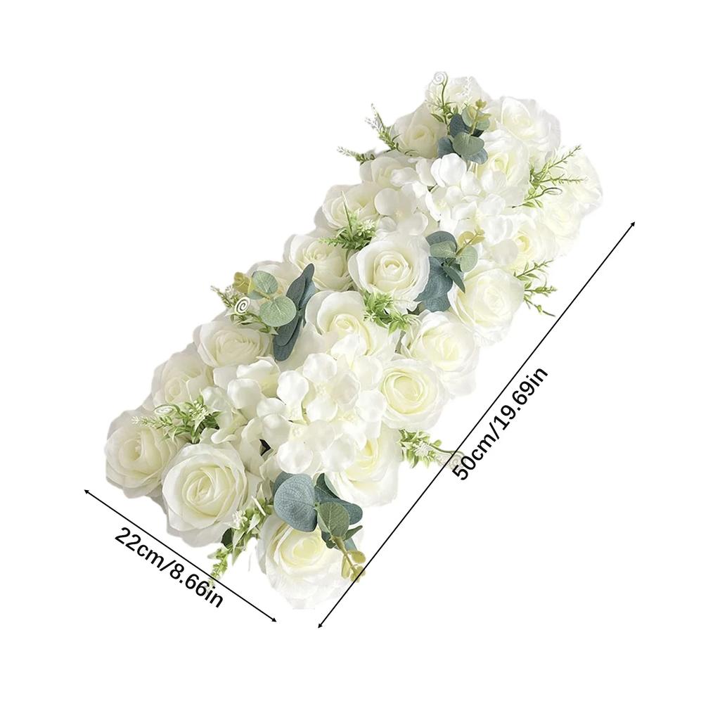 Flower Row Hanging Decoration Artificial Flower DIY Wedding Wall Arrangement Peony Rose Arch Backdrop Background Plants Wall Pad