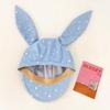 Sunscreen Silver Star Bowknot Cap Y2K Bunny Ears Berets Cap Detachable Rabbit Ears Hat  Girl
